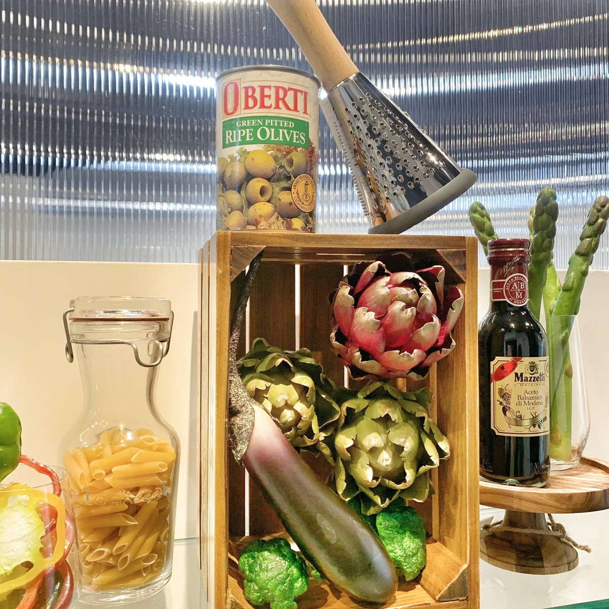 イタリアン食材店のディスプレイイメージ 横浜ディスプレイミュージアム