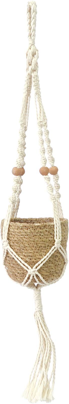 個人宅配送不可】ﾏｸﾗﾒ ﾊﾝｷﾞﾝｸﾞﾎﾟｯﾄｸﾚｲ S NT: フラワーベース・鉢カバー