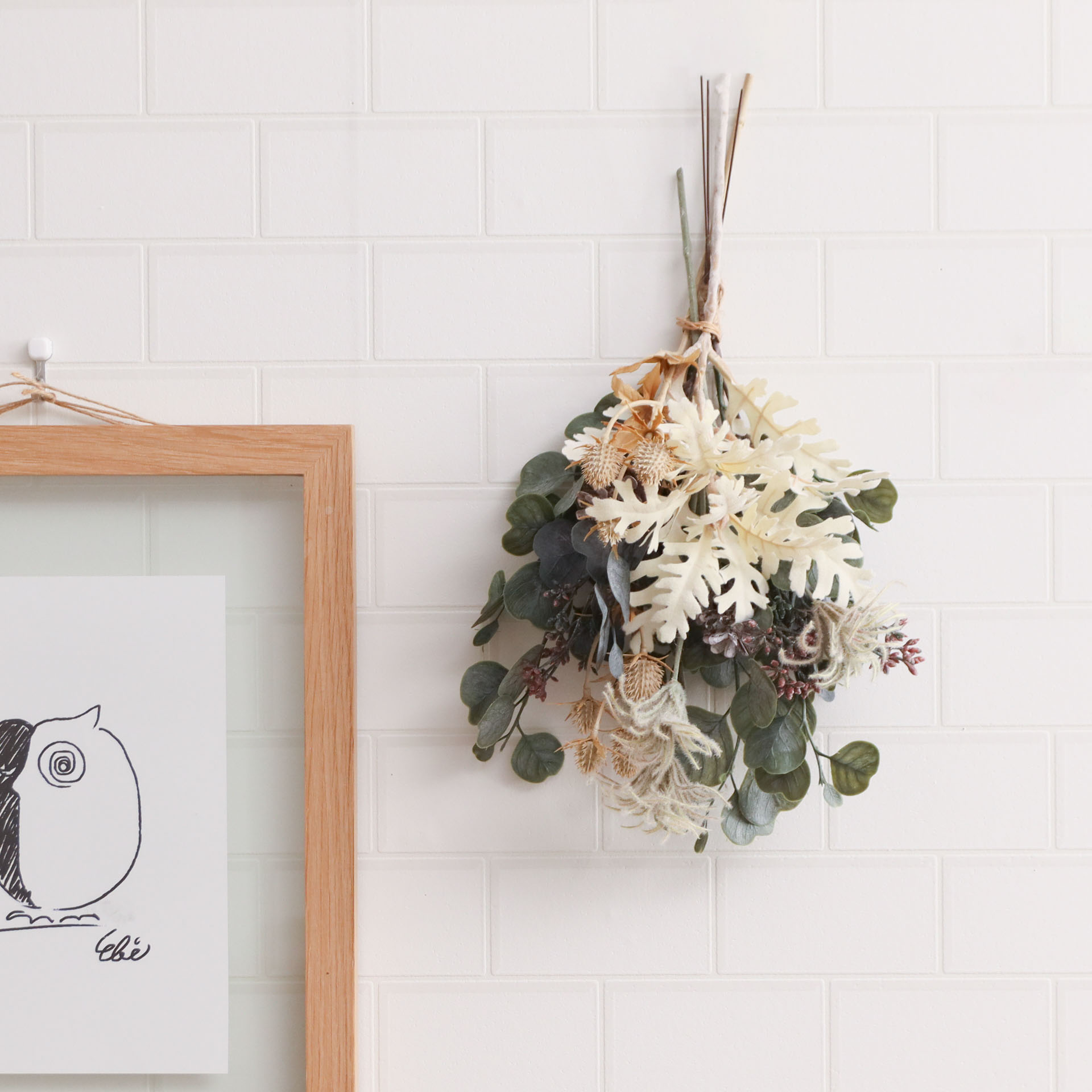 ドライフラワー 確認用(メルシェル様) ドライフラワー スワッグ・三角オブジェ | お花の通販 AND PLANTS