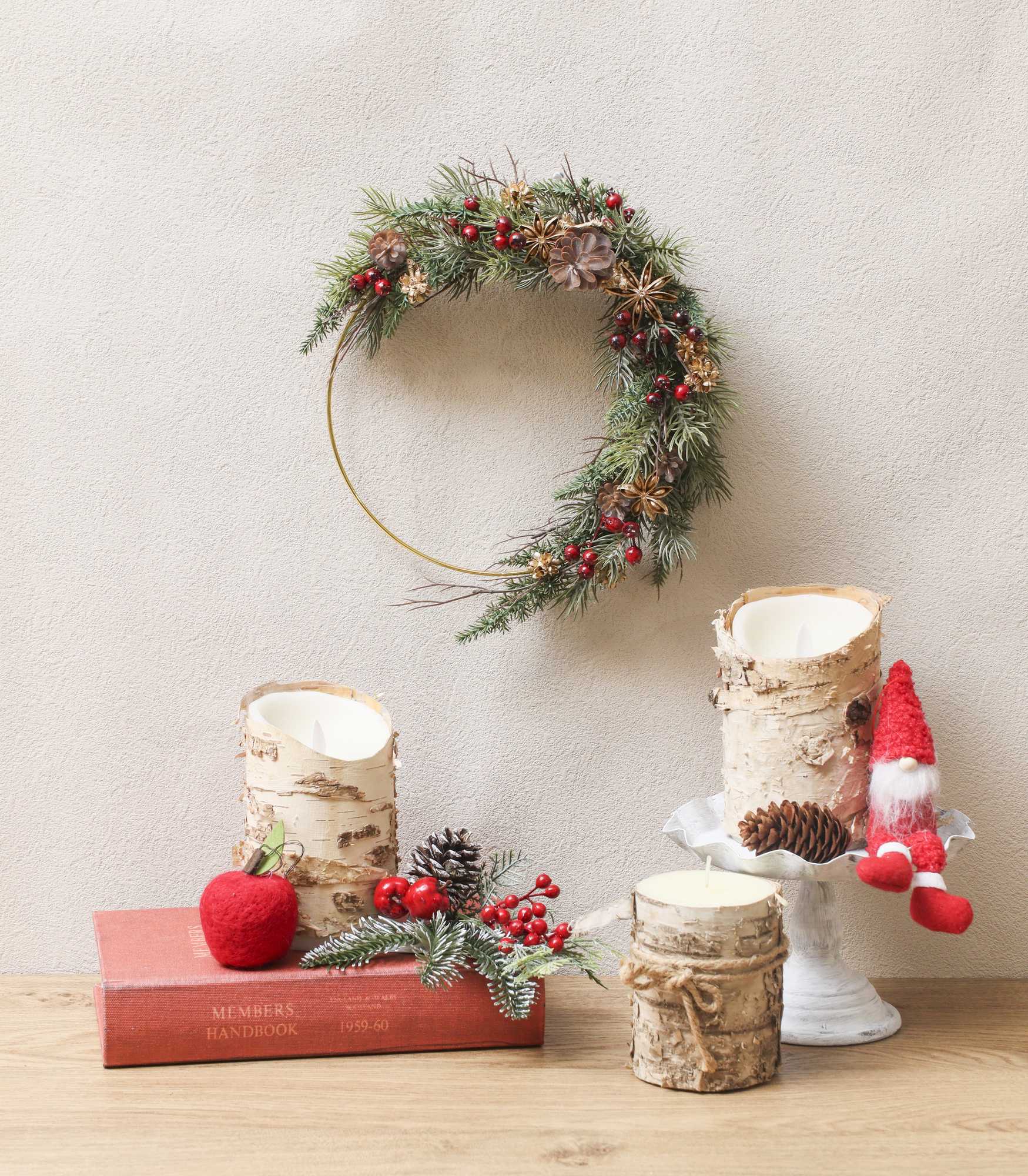 9 クリスマス ゴールドリングリース｜横浜ディスプレイミュージアム